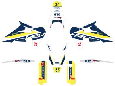 Kit Déco ROUND HUSQVARNA FE (2020-2022) Blanc - UP