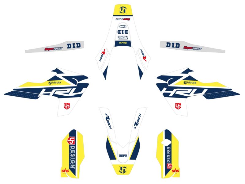 Kit Déco ROUND HUSQVARNA TC 85 (2018-2022) Blanc - UP