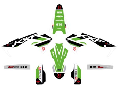 Kit Déco ROUND KAWASAKI KX 250 F (2013-2016) Vert - UP