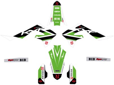 Kit Déco ROUND KAWASAKI KX 450 F (2020-2022) Vert - UP