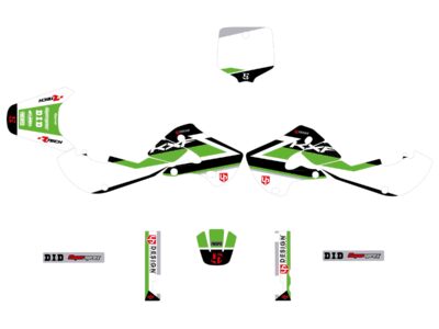 Kit Déco ROUND KAWASAKI KX 65 (2000-2022) Vert - UP