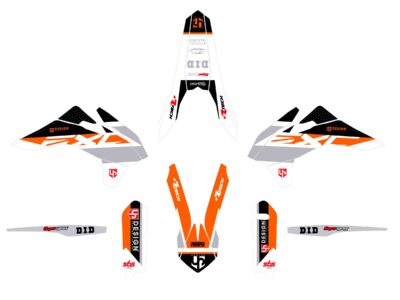 Kit Déco ROUND KTM EXC / EXC-F (2005-2007) Orange - UP