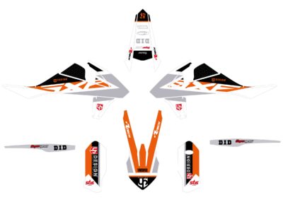 Kit Déco ROUND KTM EXC / EXC-F (2017-2019) Orange - UP