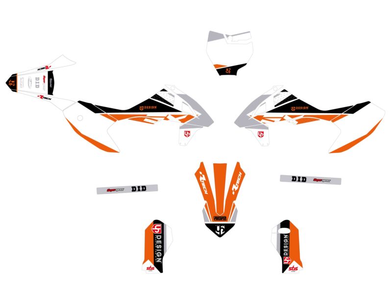 Kit déco KTM SX 50 (1998-2001) – UP Round Orange