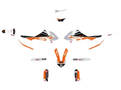 Kit Déco ROUND KTM SX 65 (1997-2001) Orange - UP