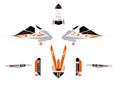 Kit Déco ROUND KTM SX / SX-F (2008-2010) Orange - UP