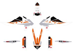Kit déco moto KTM SX / SX-F 125 250 350 450 (2011-2012) – UP ROUND Orange