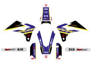Kit déco moto Sherco SE, SEF-R 125 à 450 (2017-2018) – UP ROUND Bleu