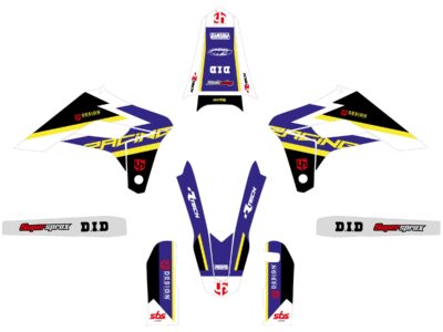 Kit Déco ROUND SHERCO SE (2019-2022) Bleu - UP