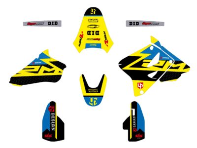 Kit Déco ROUND SUZUKI RM 85 (2002-2022) Jaune - UP