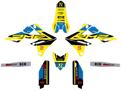 Kit Déco ROUND SUZUKI RMZ 250 (2010-2018) Jaune - UP