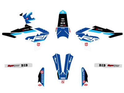 Kit Déco ROUND YAMAHA WR 450 F (2019-2022) Bleu - UP