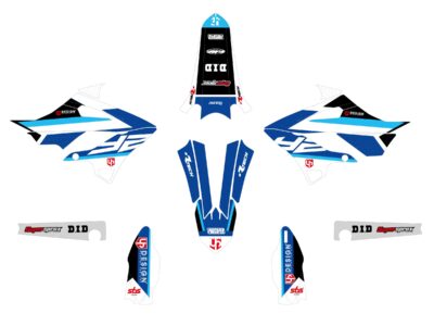 Kit Déco ROUND YAMAHA YZ (2022-2022) Bleu - UP