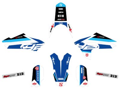 Kit Déco ROUND YAMAHA YZ 65 (2018-2022) Bleu - UP