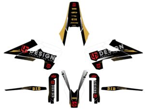 Kit déco motocross Husqvarna FC 250/350/450 (2016-2018) – UP SPIKE Noir Blanc