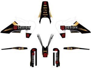 Kit déco moto Husqvarna FC 250/350/450 (2019-2023) – UP Spike Noir-Blanc