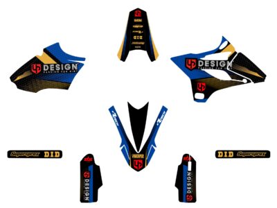 Kit Déco SPIKE YAMAHA YZ 85 (2002-2014) Noir-Bleu - UP