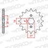 Pignon Pas 428 - 13 dents Mash X-Ride (PC11013) - Supersprox