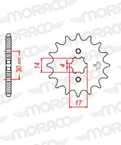 Pignon Pas 428 - 13 dents Mash X-Ride (PC11013) - Supersprox