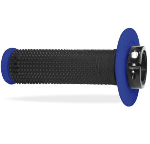 Poignées moto off-road Ø22-25 mm – Progrip 708 Lock On Bleu/Noir avec 7 CAMS – Pour moteurs 2T / 4T
