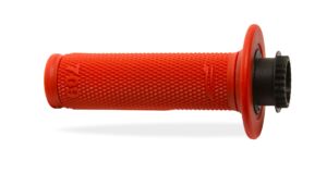 Poignées Lock On 709 rouge – vélo 22/25 mm – Progrip + 7 adaptateurs CAMS