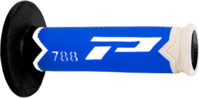 Poignées 788 Blanc/Bleu Fluo/Noir 22/25 - Progrip