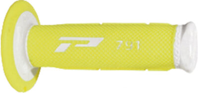 Poignées 791 Blanc/Jaune Fluo 22/25 - Progrip