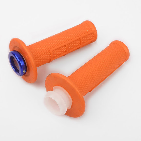 Poignées moto Lock-On 22/24 120MM Orange – UP HOLESHOT – Motocross / Enduro