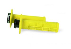 Poignées moto Lock-On R20 1/2 Waffle – Multi-marques – R’Tech – Jaune Fluo