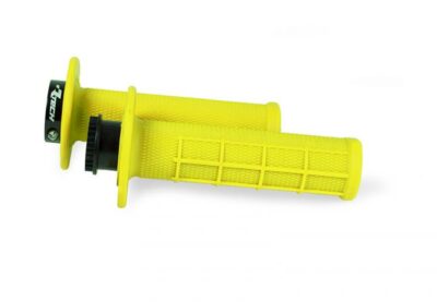 Poignées R20 Lock-on 1/2 Waffle Jaune Fluo - R'Tech