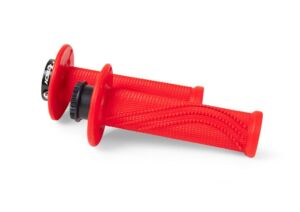 Poignées Lock-On R20 Wave Beta 2T / 4T – R’Tech Rouge Fluo