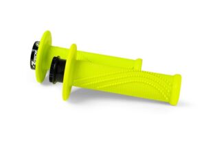 Poignées moto Lock-On R20 ø28,5 mm Jaune Fluo – Rtech – 8 cames incluses