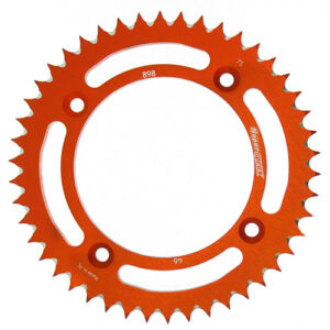 Couronne aluminium 46 dents Gas Gas MC85 / KTM SX85 / Husqvarna TC85 (2003-2024) – Supersprox RAL-898:46-ORG