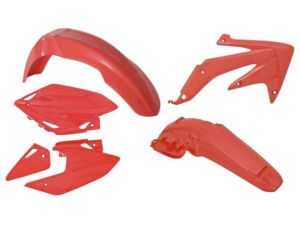 Kit plastique CRFX rouge | Carénage 4 pièces | R’Tech RKITCRXRS0414