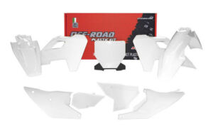 Kit plastique carénage Husqvarna FC/TC 2023 – R’Tech Blanc – 7 pièces