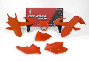 Kit plastique KTM EXC125/250/300/350/450/500 Enduro 2017-2019 – R’Tech orange fluo