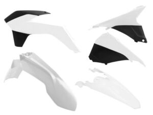 Kit plastique KTM EXC125/250/300/450/500 Enduro 2014–2016 – R’Tech Blanc