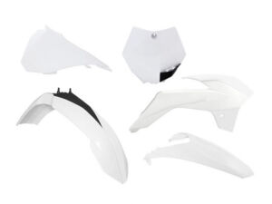 Kit plastique KTM SX85 (17”/14” & 19”/16”) 2013–2017 – R’Tech Blanc