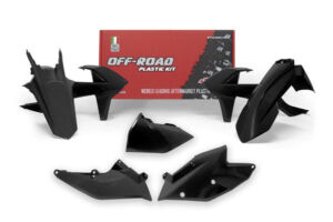 Kit plastique KTM EXC 125 à 500 (2017–2019) – R'Tech noir – Carénage 5 pièces