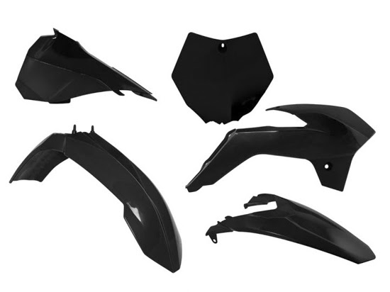 Kit plastique carénage KTM SX85 (17”/14”) Noir - R'Tech