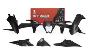 Kit plastique Honda CRF250 R / CRF450 R (2013-2017) noir – R’Tech – 6 pièces