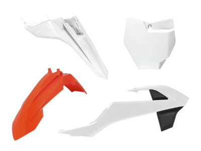 Kit plastique 4 p orange blanc noir RKITKTMO17500 - R'Tech