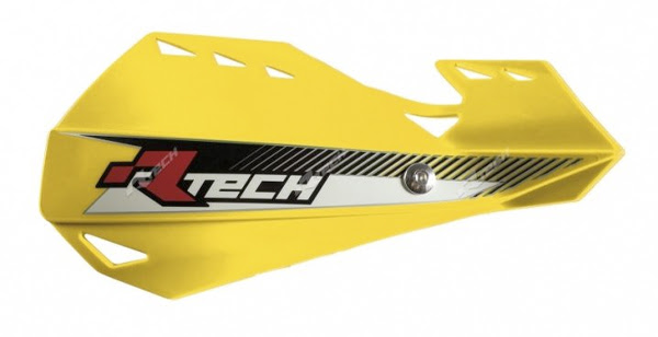 Protège-mains moto RMZ – R’Tech RKITPMDUGI14 Jaune – Compatible off-road