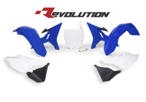 Kit plastique Yamaha YZ125 (2002–2021) – Carénage 6 pièces bleu noir – R'Tech