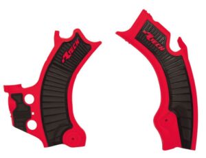 Protège cadre bi-matière Honda CRF250 R/RX 2022-2023, CRF450 R/RX 2021-2023 – R’Tech Rouge/Noir