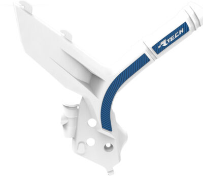 Protection de cadre bi-matière blanc/bleu RPRTKTMBNBL1 Husqvarna FC 250 - R'Tech