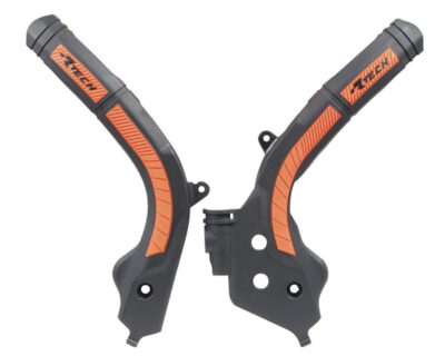 Protection de cadre bi-matière noir/orange RPRTKTMNRAR1 KTM EXC125 Enduro - R'Tech