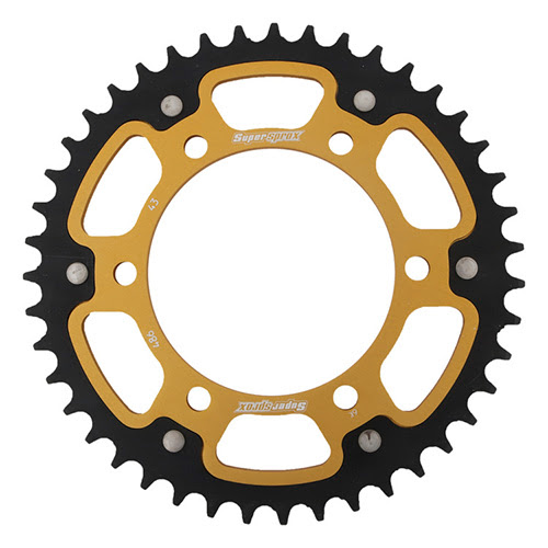 Couronne 520 – 43 dents – Supersprox Stealth – Aluminium/Acier Or
