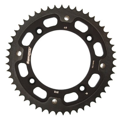 Couronne SPX STEALTH 898:49 NOIR (49 dents) Gas Gas MC85 16/19 pouces - Supersprox