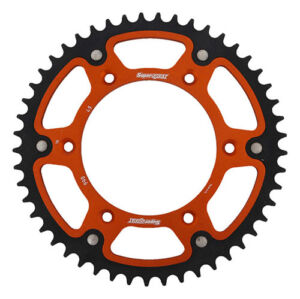 Couronne 49 dents Gas Gas MC250 2022–2024 KTM SX450-F 2019–2022 – Supersprox SPX Stealth 990:49 ORANGE
